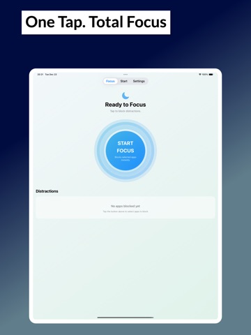 Focus: Block Apps,Distractions iPad screenshot