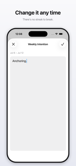 Weekly Intention Screenshot 2 of 5