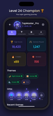 Tapstice: Tap Game iPhone screenshot