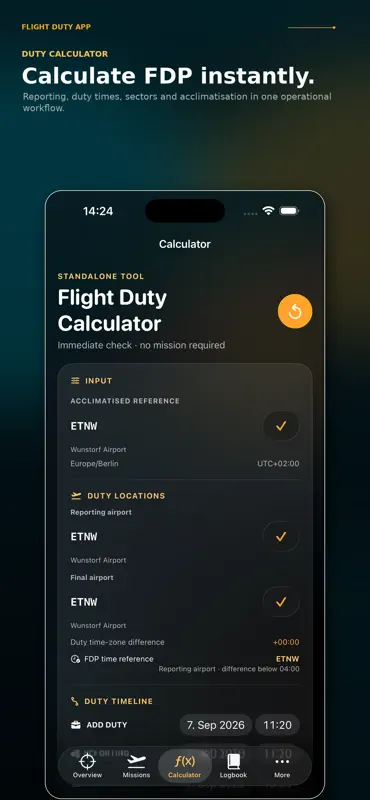 Flight Duty App screenshot 2 of 10
