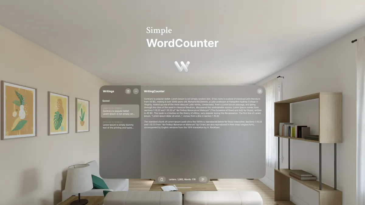 WritingCounter screenshot 1