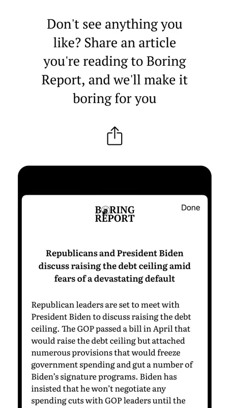 Boring Report: Unbiased News screenshot 6 of 6