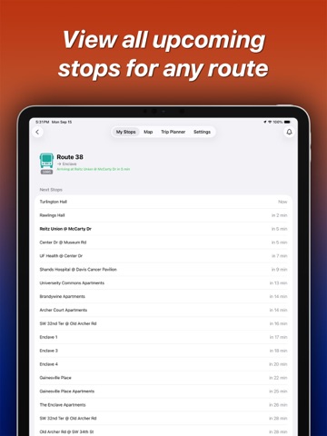 NaviGator for Gainesville RTS iPad screenshot 3