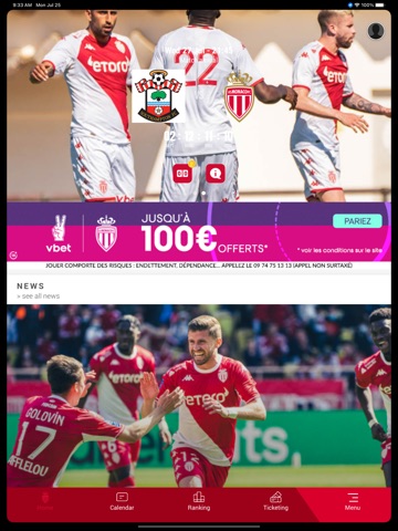 AS Monaco iPad screenshot 1
