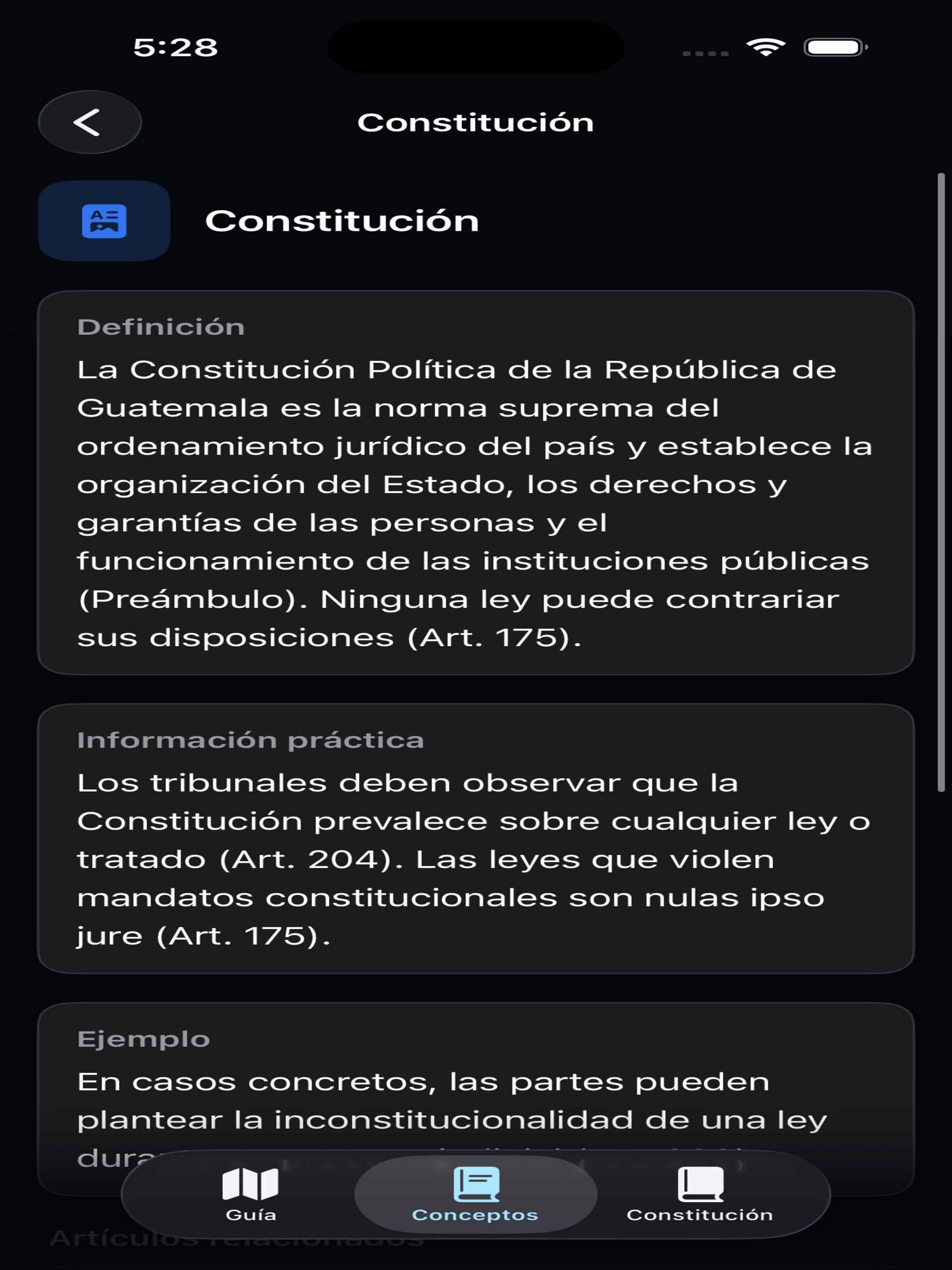 Constitución de Guatemala screenshot 15