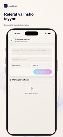 Salom AI: Sun’iy Intellekt screenshot