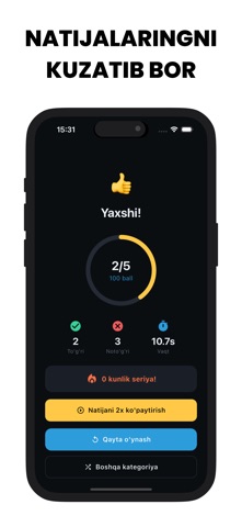 Bilimdon: Boshqotirma savollar iPhone screenshot