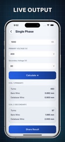 Calculation Transformers screenshot