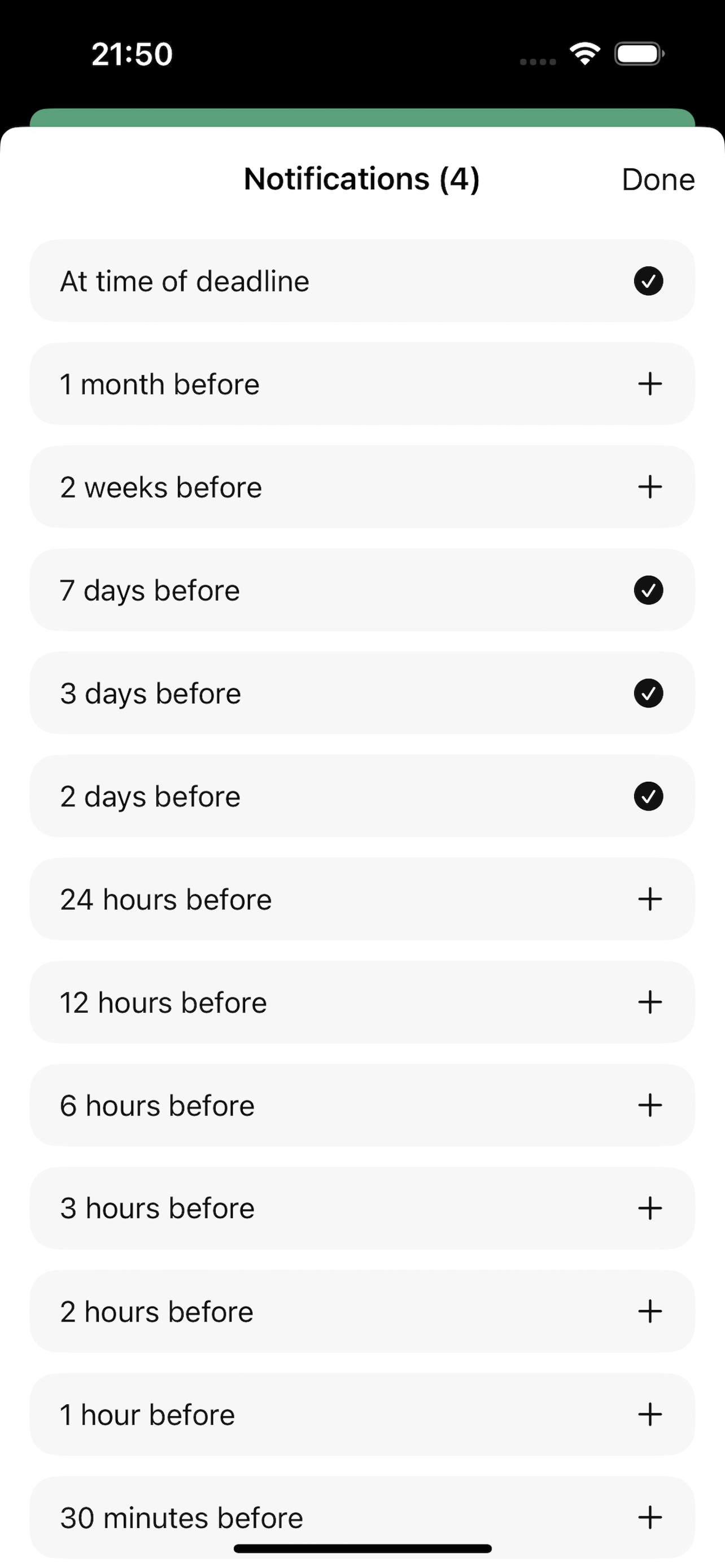 Deadline App