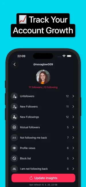 TikUnfollow Followers Tracker screenshot 4