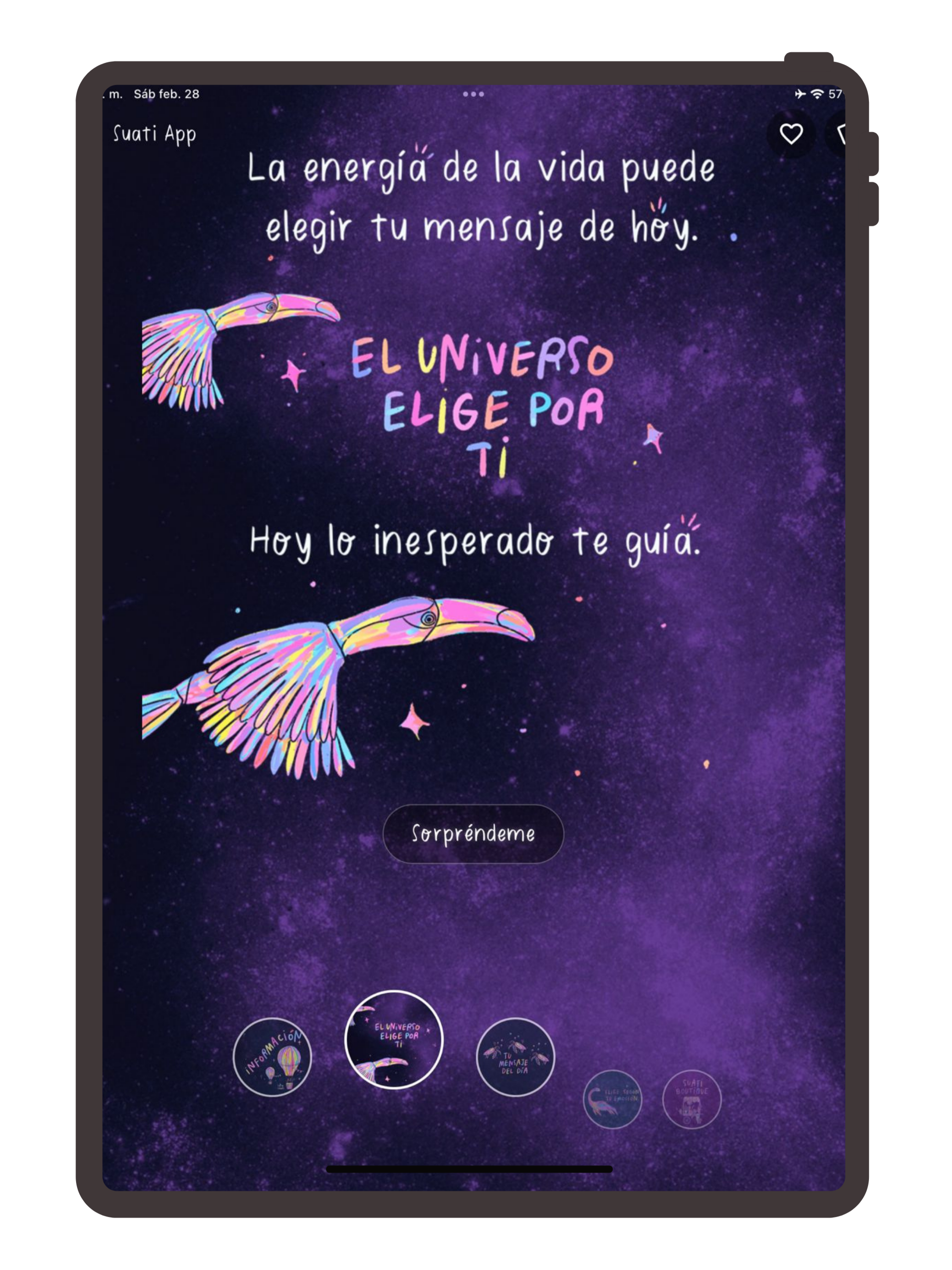 Suati App - Mensaje del día