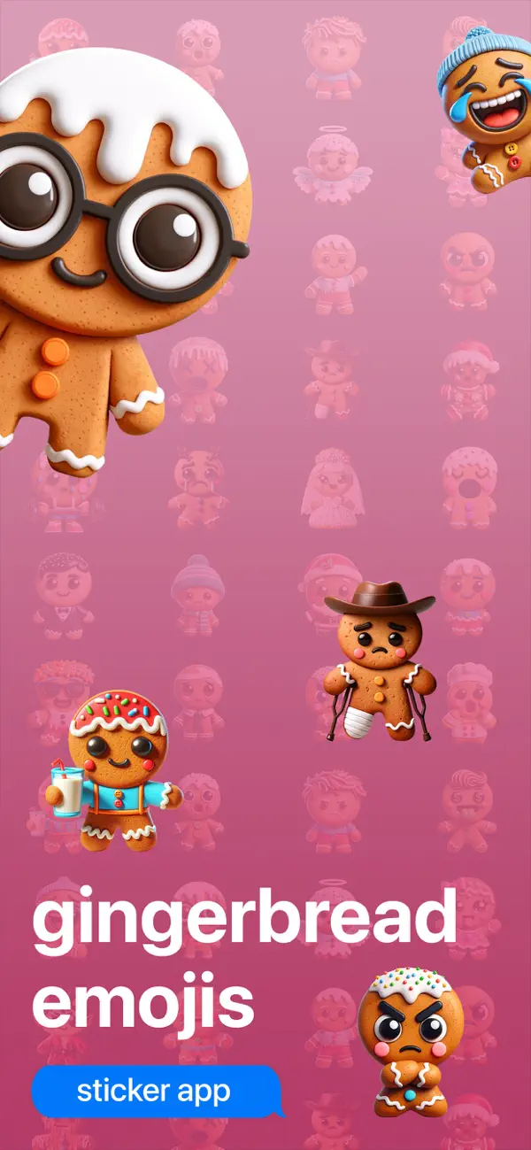 Gingerbread Emojis Screenshot 2