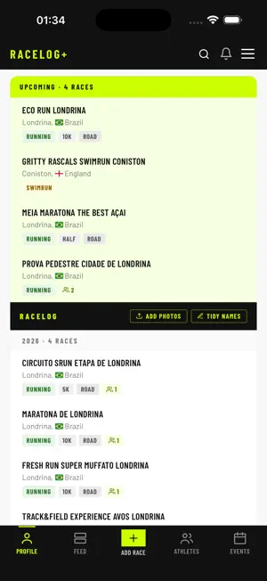 RaceLog+ screenshot 2