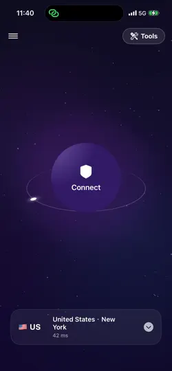 Captura de pantalla de Zarya VPN — Быстрый ВПН en iPhone 1