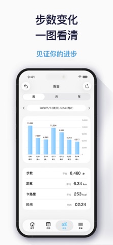 计步器 - 简易步数与运动记录 screenshot