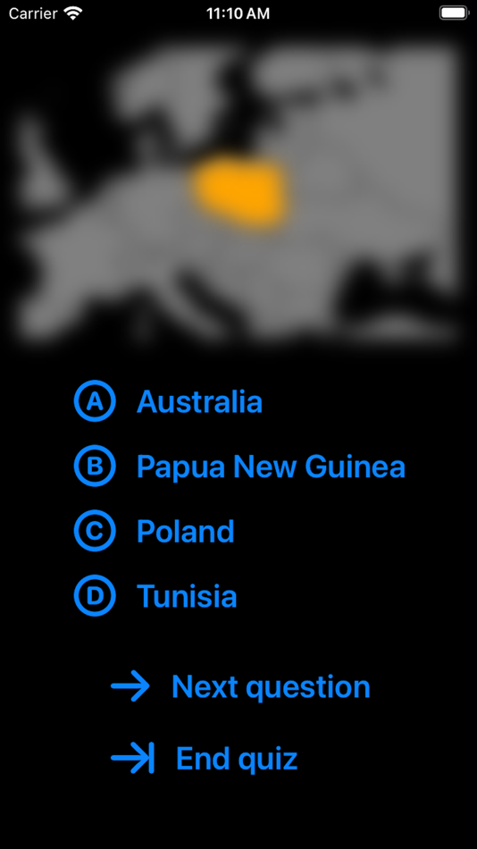 #9. Super Maps: Map Quiz (iOS) Bởi: DegerGames