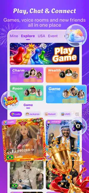 NiceChat - Games & Voice Rooms screenshot 4