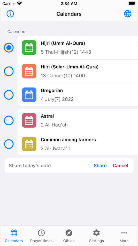 #2. AlShamel Calendar (iOS) 由: Modern Digitals LLC