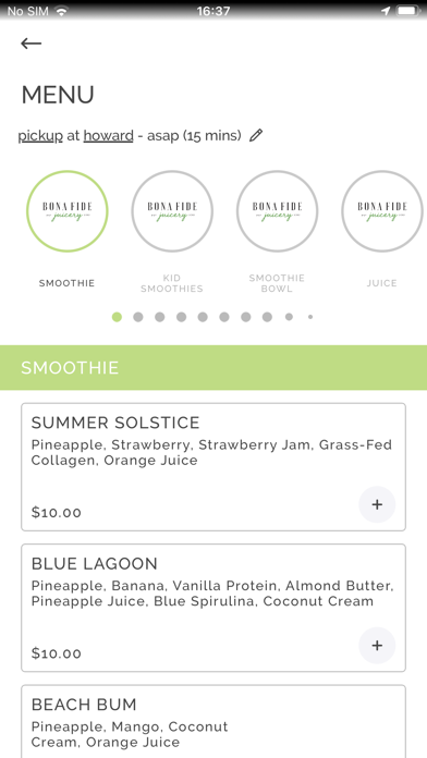 Bona Fide Juicery Screenshot 3 - AppWisp.com
