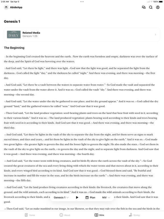 Abide in the Word iPad screenshot