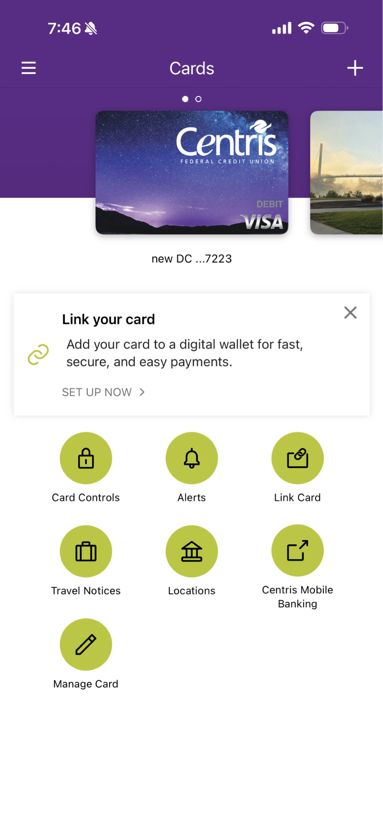 Centris Debit Card Companion