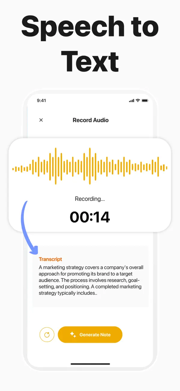Screenshot #3 pour AI Notes Taker