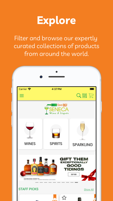 Seneca Wine and Liquor iPhone screenshot 1 - Shopping app