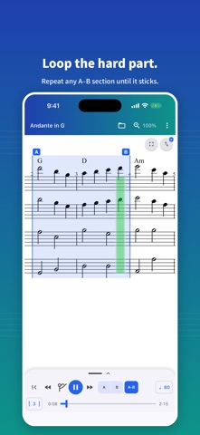 Scorelio: Sheet Music Player iPhone screenshot