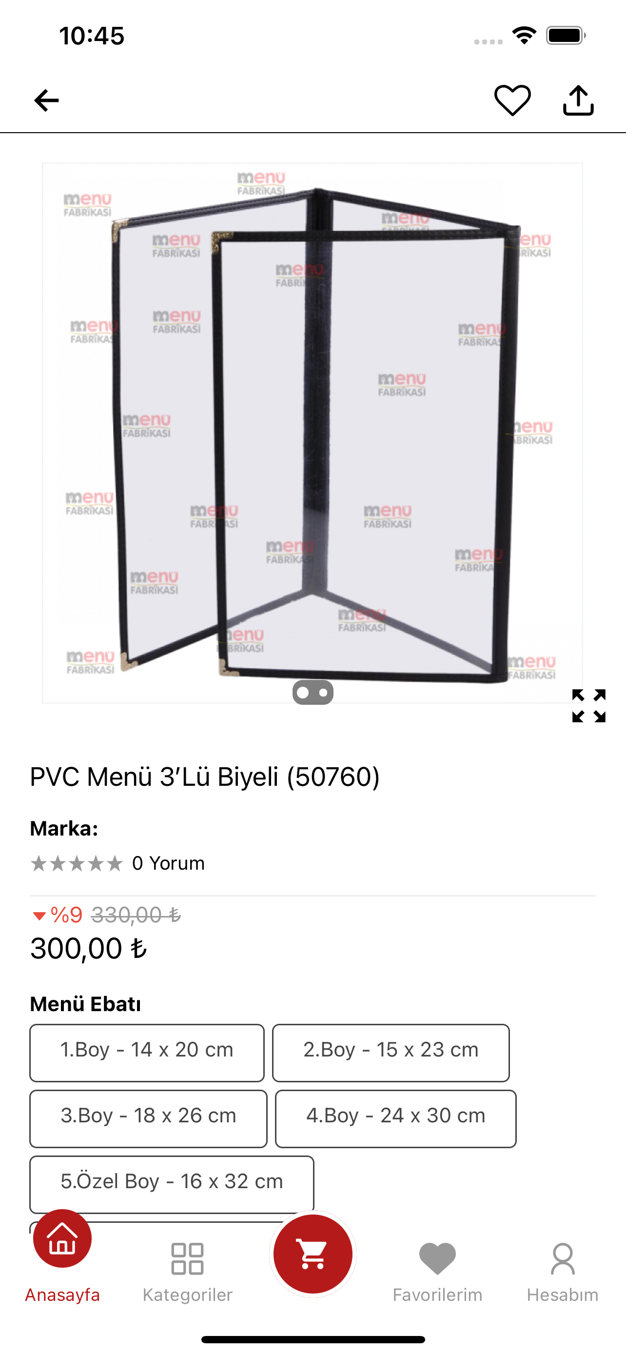 Menü Fabrikası
