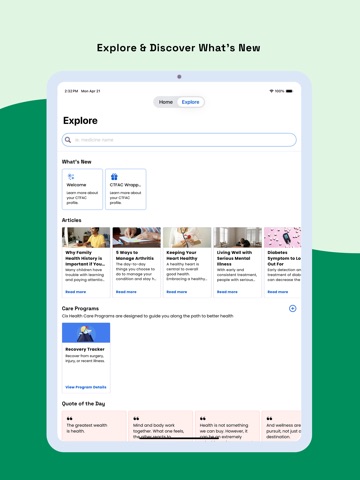 Premier Health USA iPad screenshot