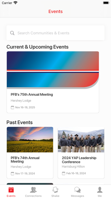 PFB Events iPhone screenshot 2 - Business app