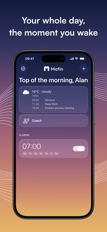 Matin: AI Voice Alarm screenshot