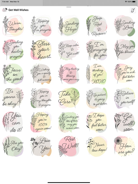 Screenshot #6 pour Lovely Get Well Wishes