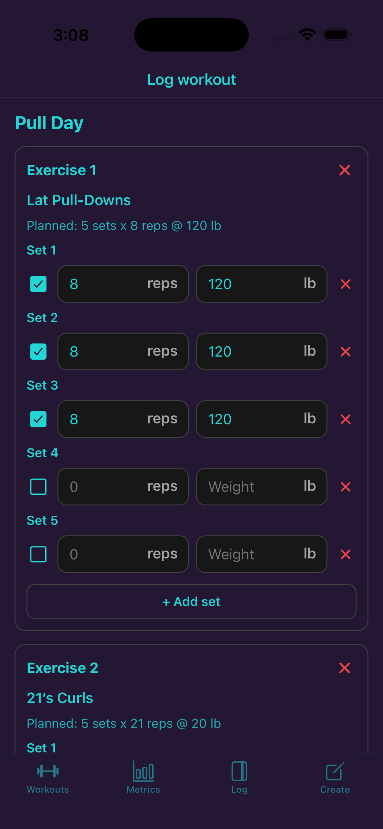 Axios Workout Tracker