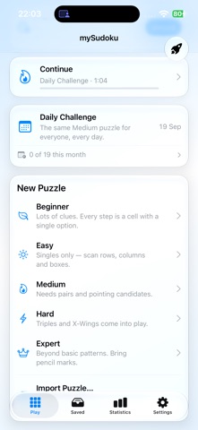 mySudoku: Learn & Play Screenshot 1 of 10