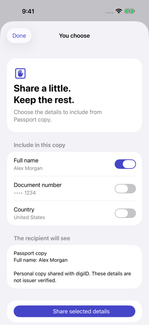 digiID: Document Wallet Screenshot