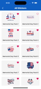 Memorial Day USA WAStickers screenshot #3 for iPhone