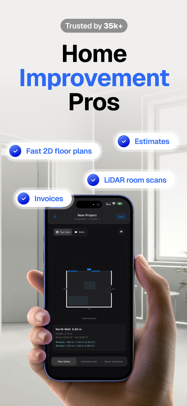 SnapPlan - LiDAR Room Scan screenshot 1