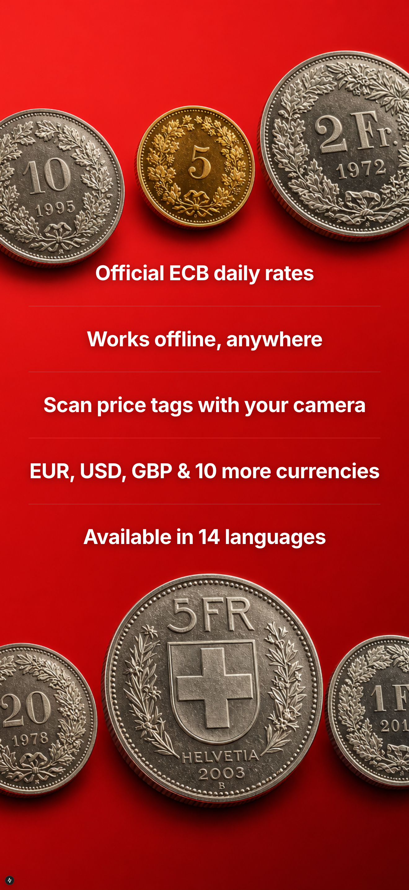 Currency Converter CHF USD screenshot 4