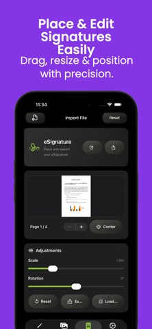 eSignature : Signature screenshot