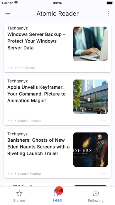 Atomic Reader: News & RSS Screenshot