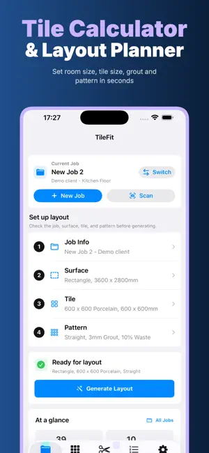 TileFit: Tile Layout Planner screenshot 1