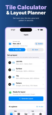 TileFit: Tile Layout Planner iPhone screenshot