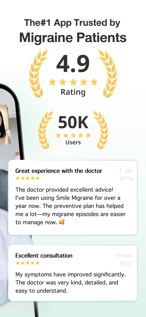 Screenshot #2 pour Smile Migraine - Diary & Coach