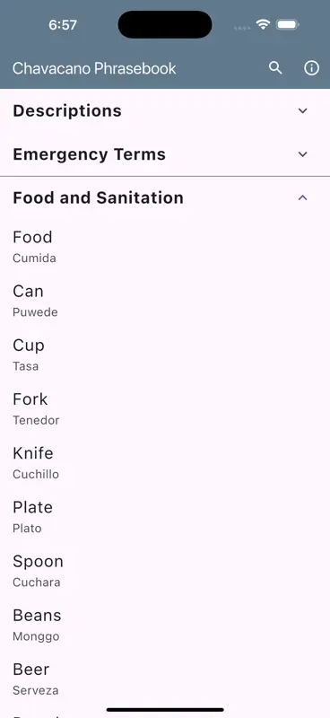 Chavacano Phrasebook screenshot 4 of 10