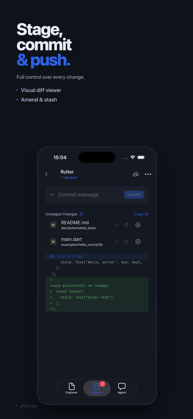 Gitox iphone screenshot 3