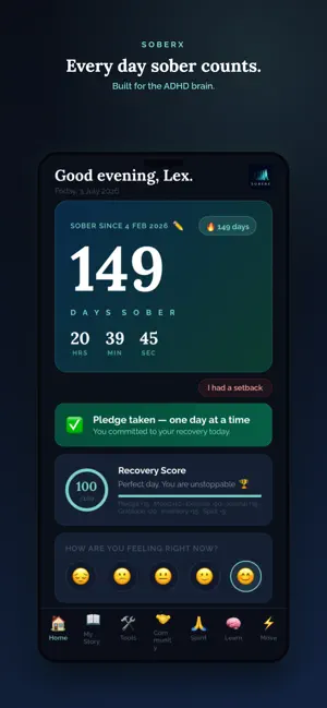SOBERX screenshot 1