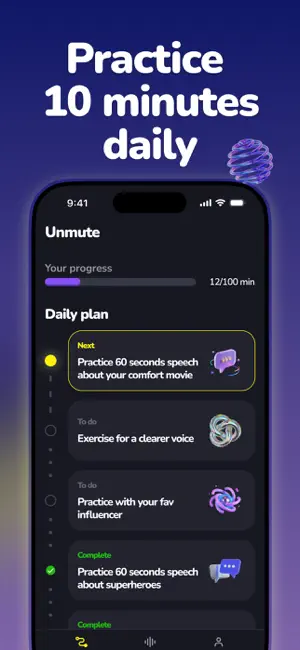 Unmute - AI Speaking Coach screenshot 3