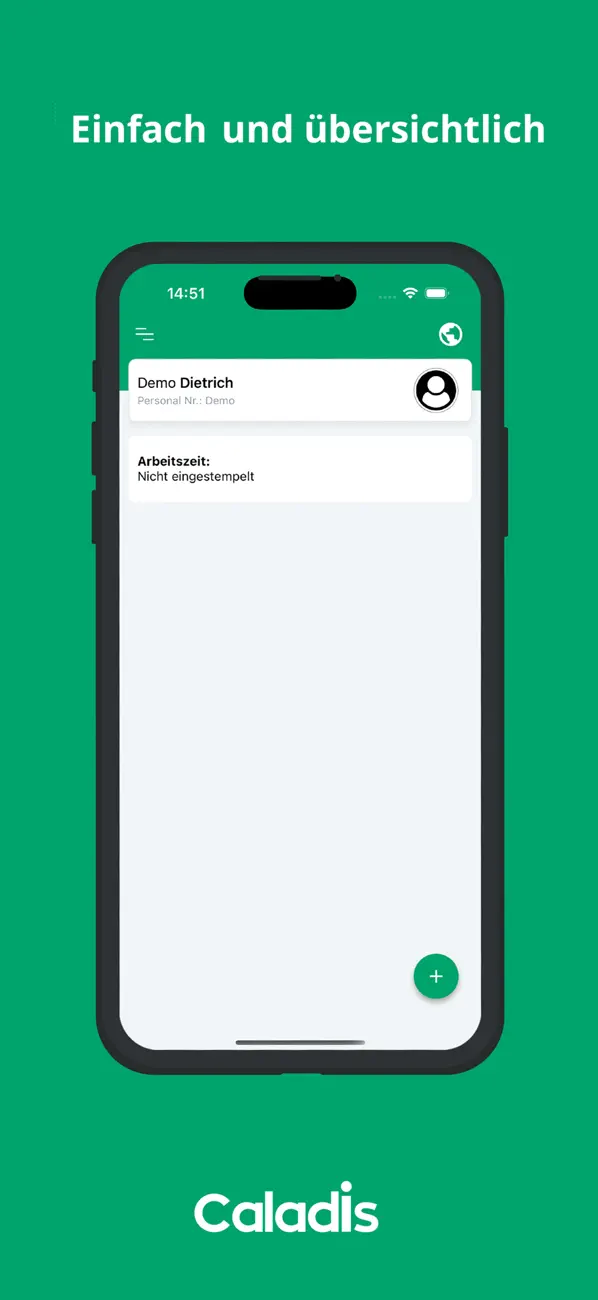 Screenshot #1 pour Caladis - Mitarbeiterapp