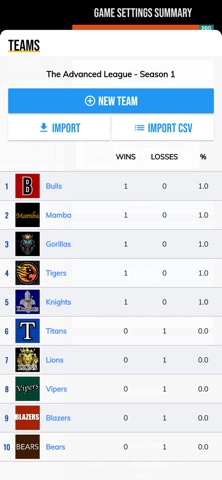 BT Basketball Stats iPhone screenshot
